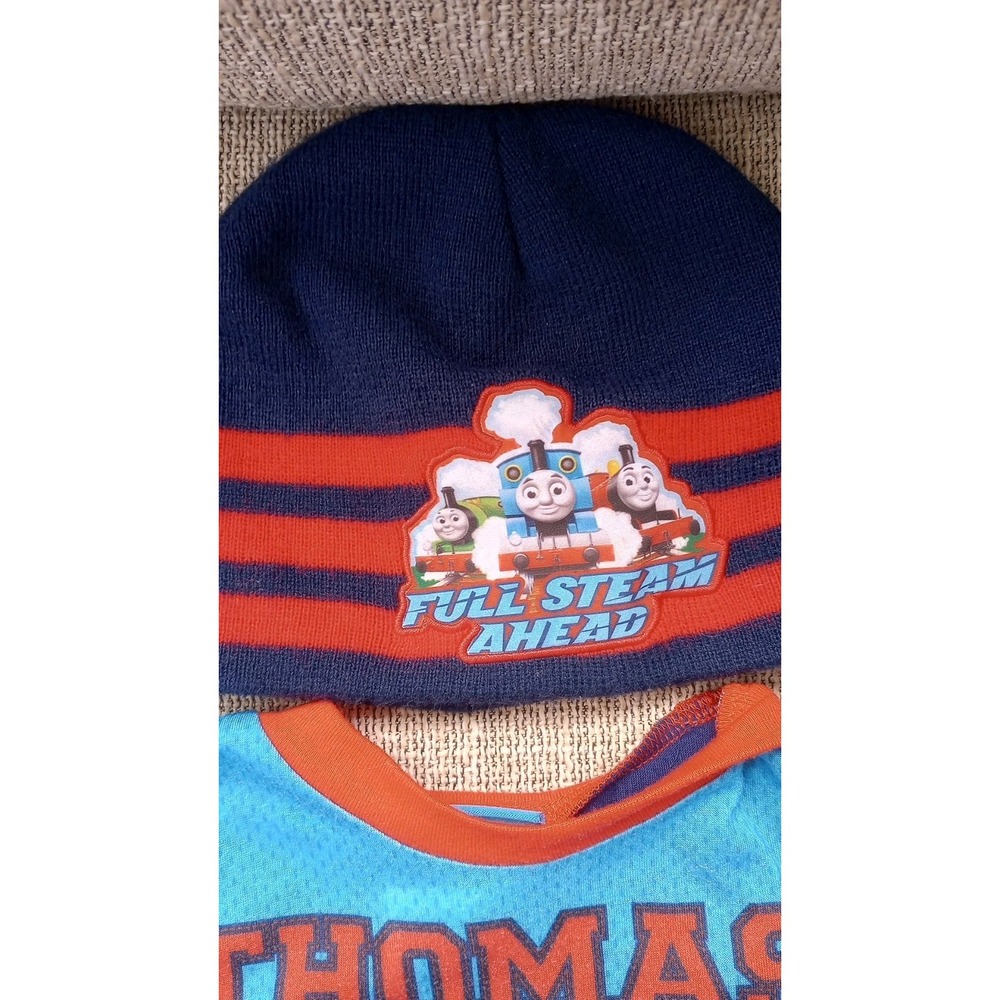 Vintage Y2K Thomas The Tank Engine Shirt And Beanie‎ Hat Bundle 18 Mos. - Picture 3 of 7